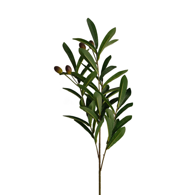 Olive branch 55cm artificial greenery stem