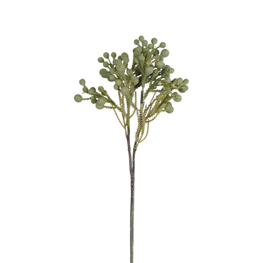 Berzelia spray 53cm artificial botanical stem