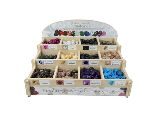 WELLNESS HEALING TUMBLE GEMSTONES 12 ASS