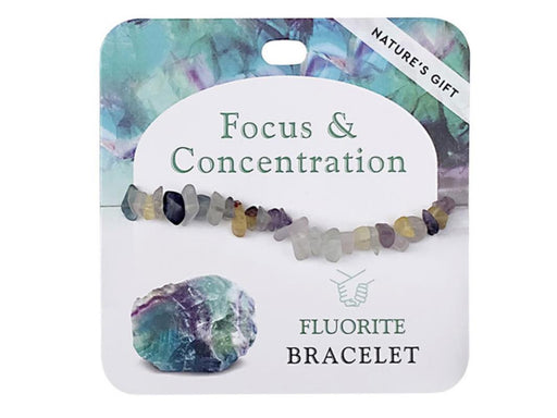 Fluorite gemstone bead bracelet