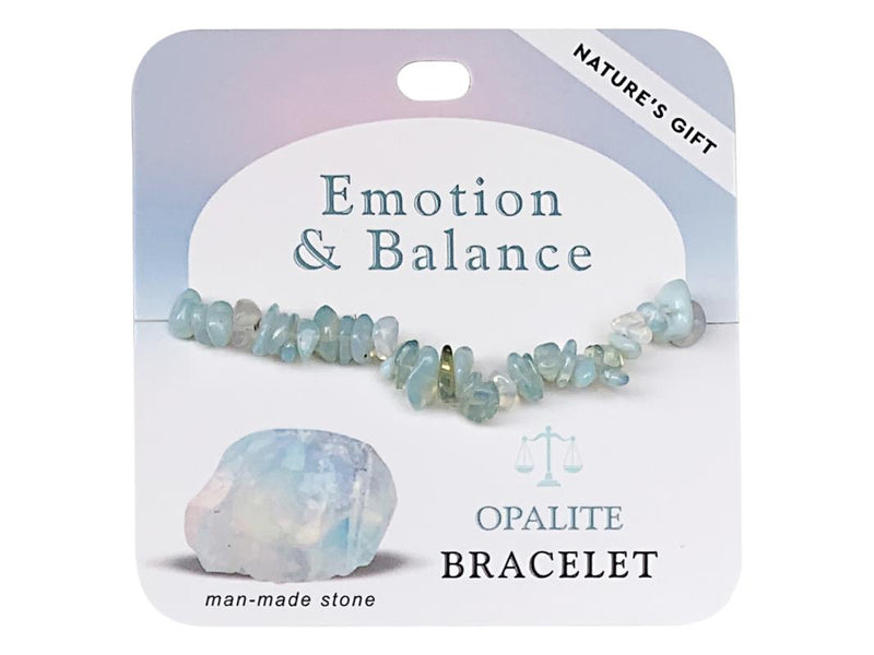 Opalite gemstone bead bracelet