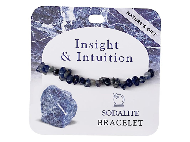 Sodalite gemstone bead bracelet