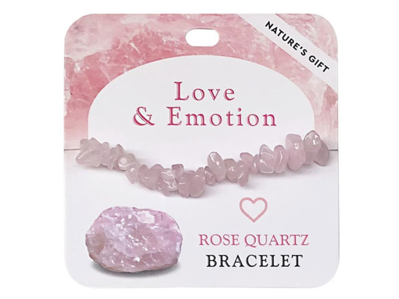 Rose quartz gemstone bead bracelet