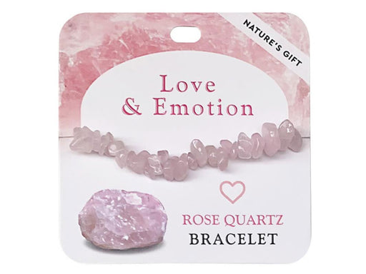 Rose quartz gemstone bead bracelet