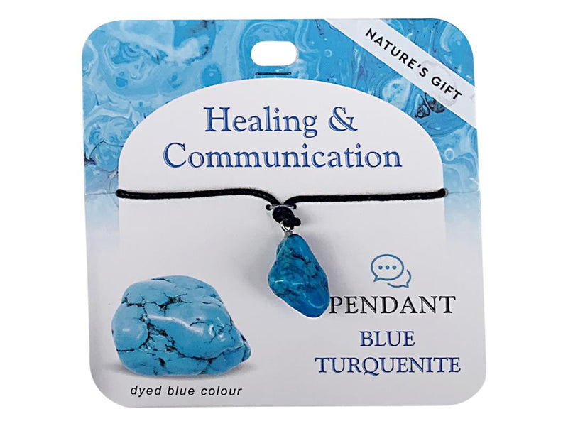 Turquoise gemstone pendant necklace