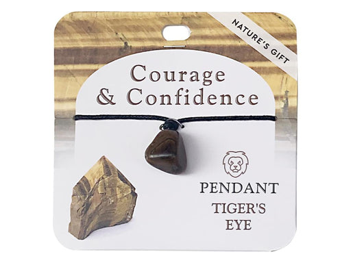 Tiger eye gemstone pendant necklace