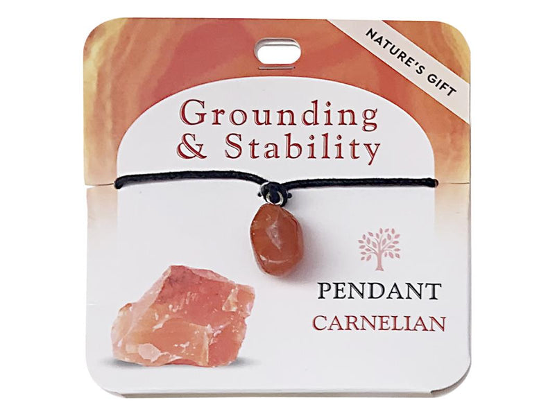 Carnelian gemstone pendant necklace