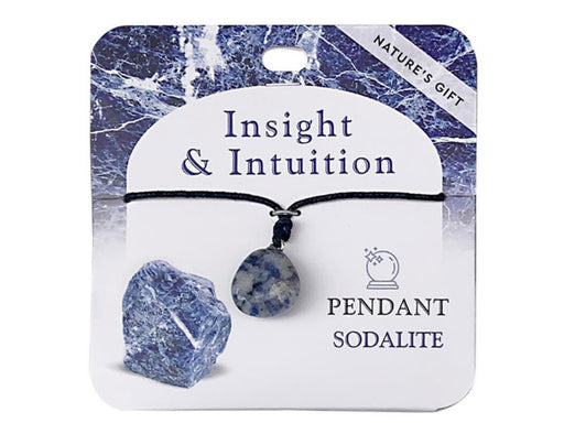 Sodalite gemstone pendant necklace