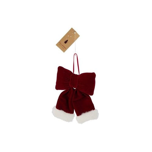 14 cm decorative bow with hat accent for hanging or gifts