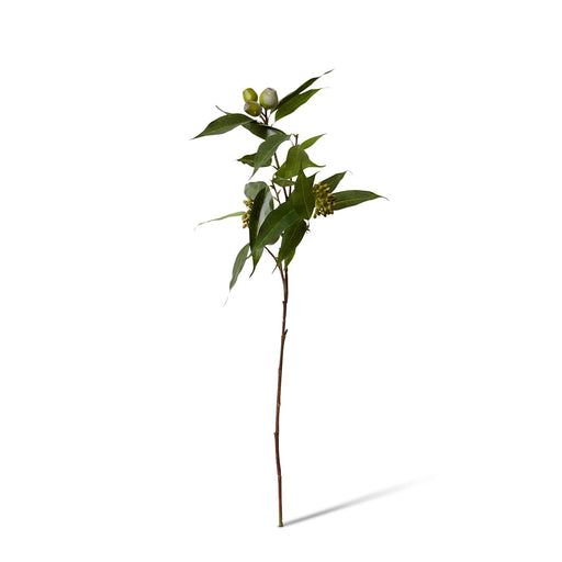 Artificial green eucalyptus seeding nut spray 83cm