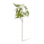 Artificial pink and green eucalyptus flowering spray 91cm – thumbnail