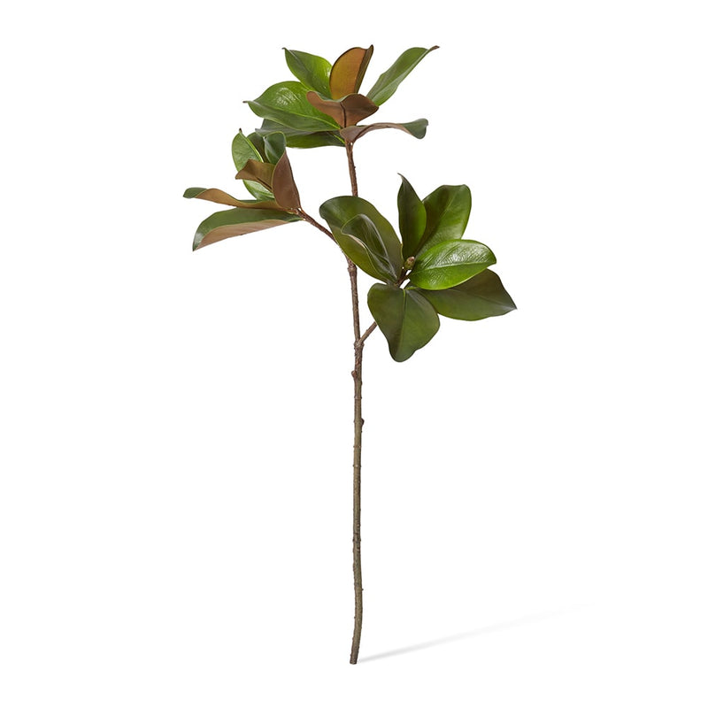 Artificial green magnolia leaf spray 89cm