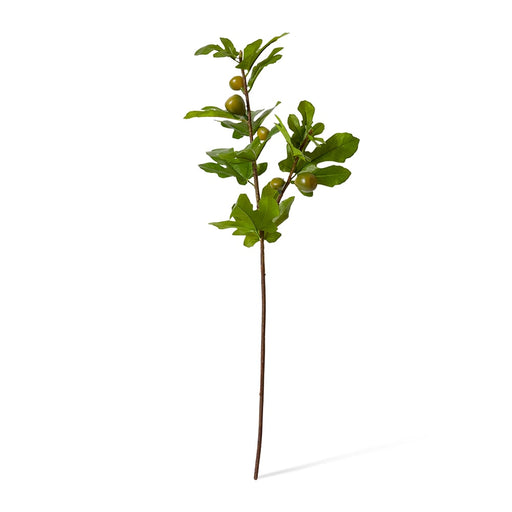 Artificial green fig branch 86cm