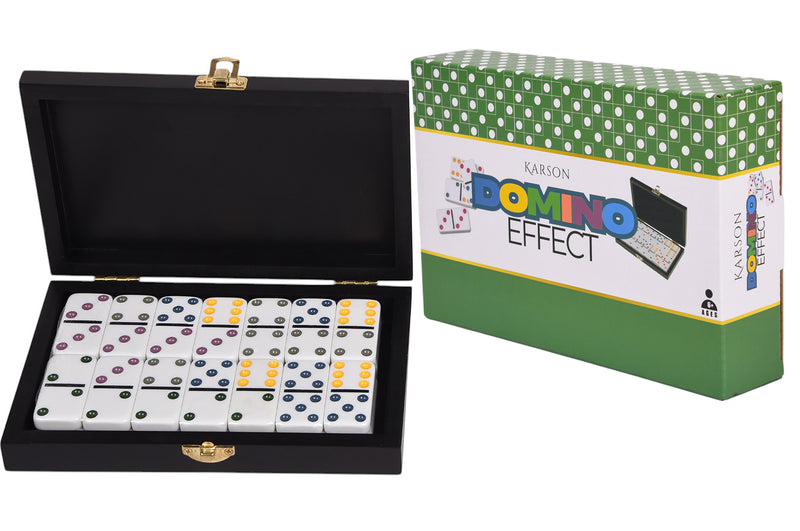 Domino Set in Wood Box 20x13cm