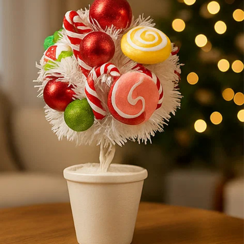 Candyland Christmas Topiary 36cm