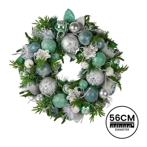 Ronis Christmas Wreath Mint Luxe 56cm