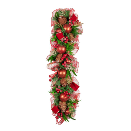 Ronis Christmas Garland Berries & Baubles 100cmL