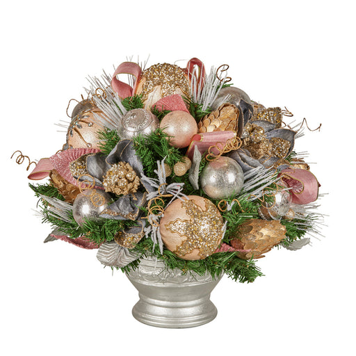 Ronis Centrepiece Potted Christmas Blush 43cm