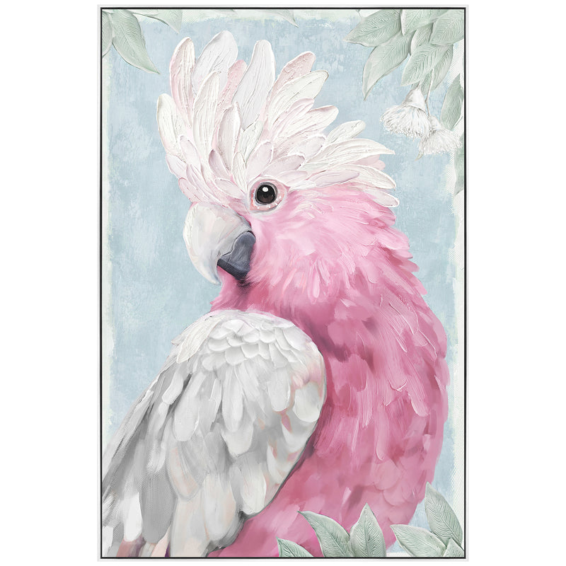 Galah-palooza painting 62x92cm Australian galah bird wall art in portrait format