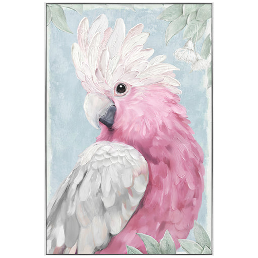 Galah-palooza painting 62x92cm Australian galah bird wall art in portrait format