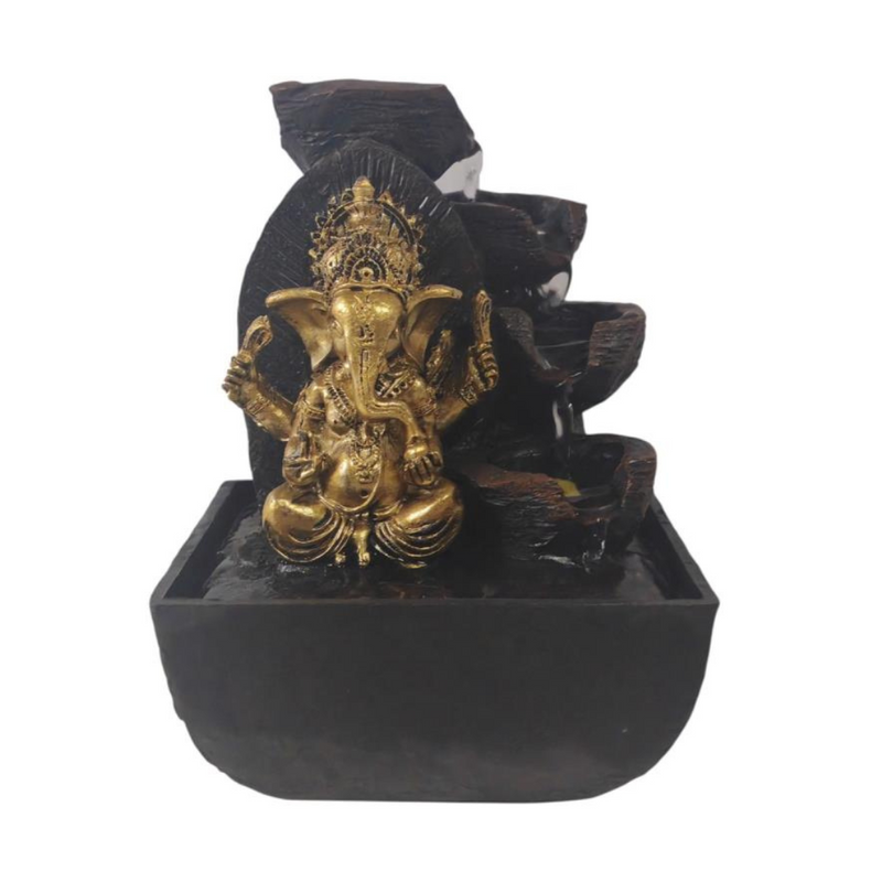 Ganesh Cascading Fountain 18cm tabletop water feature
