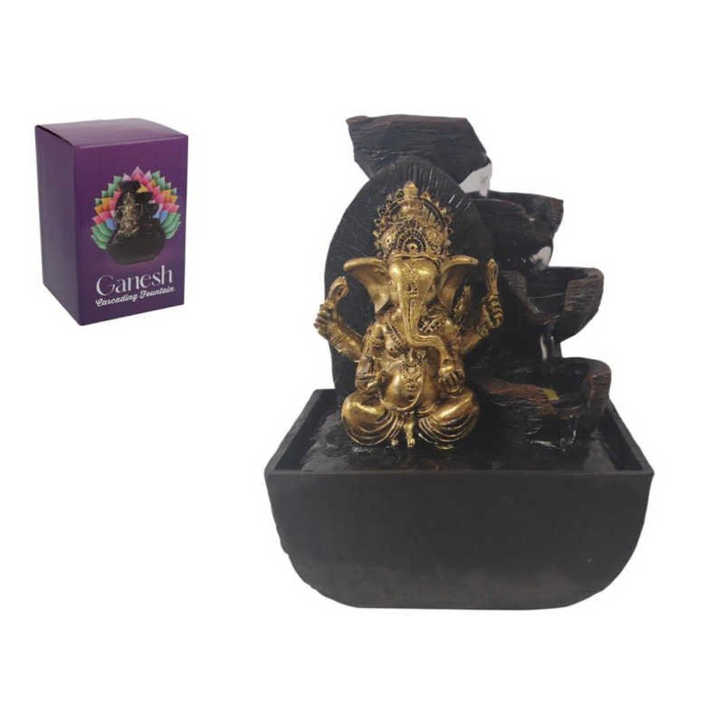 Ganesh Cascading Fountain 18cm tabletop water feature