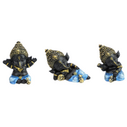 Ganesh in Shiny Blue Finish 10cm assorted decorative figurines – thumbnail