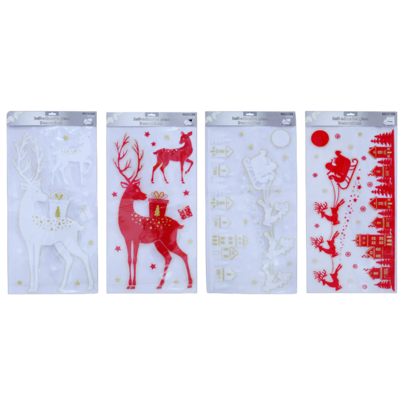 Ronis Giant Christmas Window Decal Sheet Assorted
