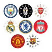 Giants of Football Clocks in Display Box Size 30x30cm Assorted – thumbnail