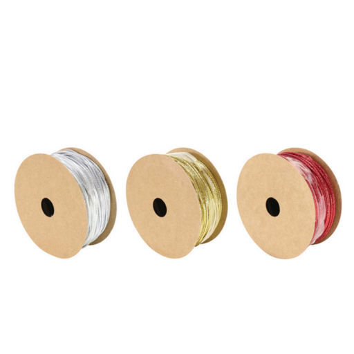 Ronis Gift Twine Metallic Elastic 8m 3 Asstd