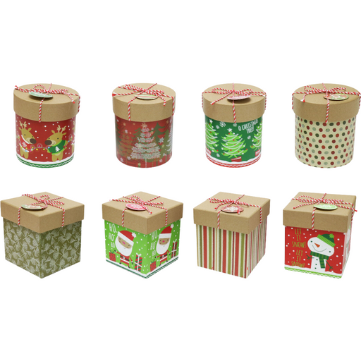 Ronis Gift Box Kraft with String Assorted