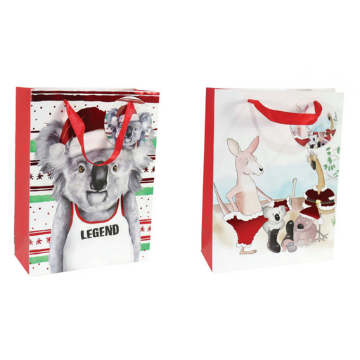 Ronis Giftbag Aussie Cartoon Foil Large Assorted