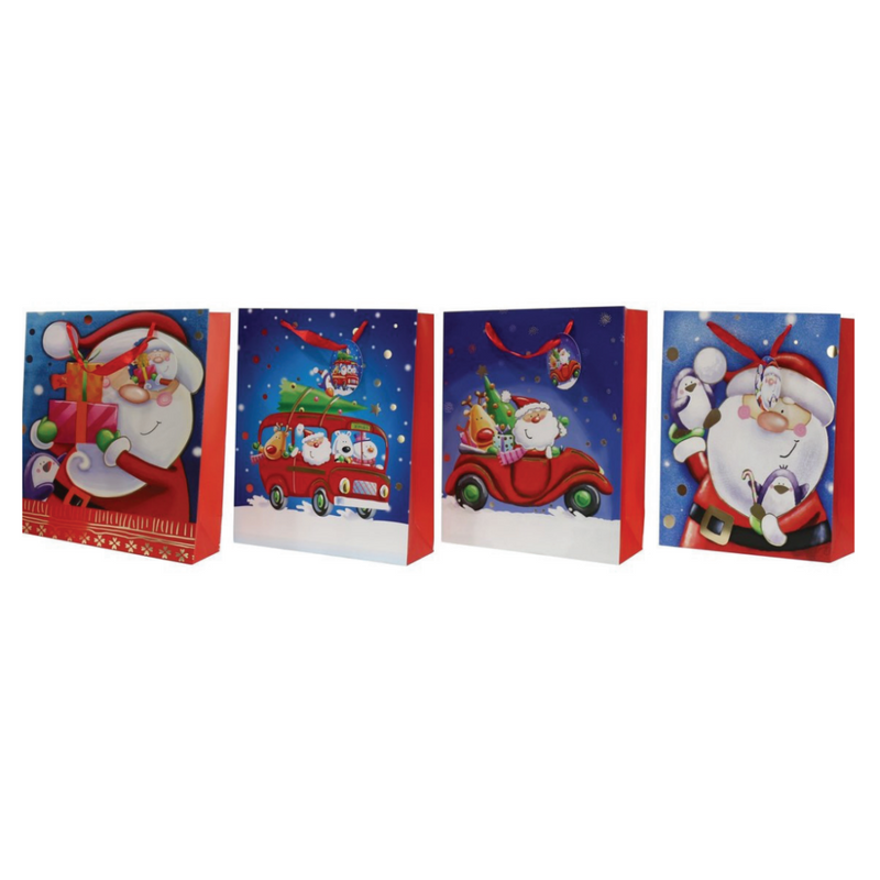 Ronis Giftbag Santa Foil Large Assorted