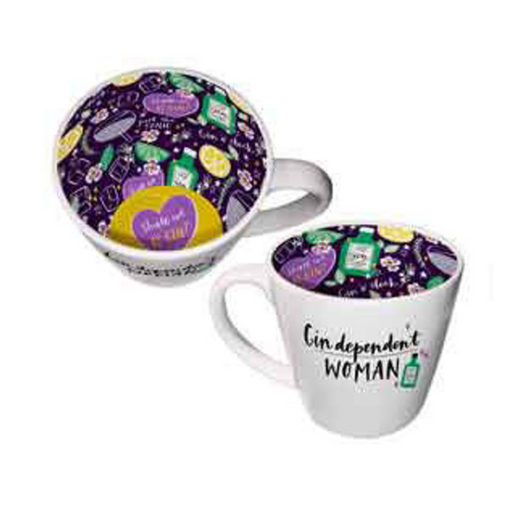 Ronis Gin Dependent Woman Inside Out Mug 410ml