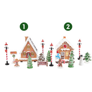 Ronis Gingerbread House Street Scene Set 17pk 2 Asstd – thumbnail