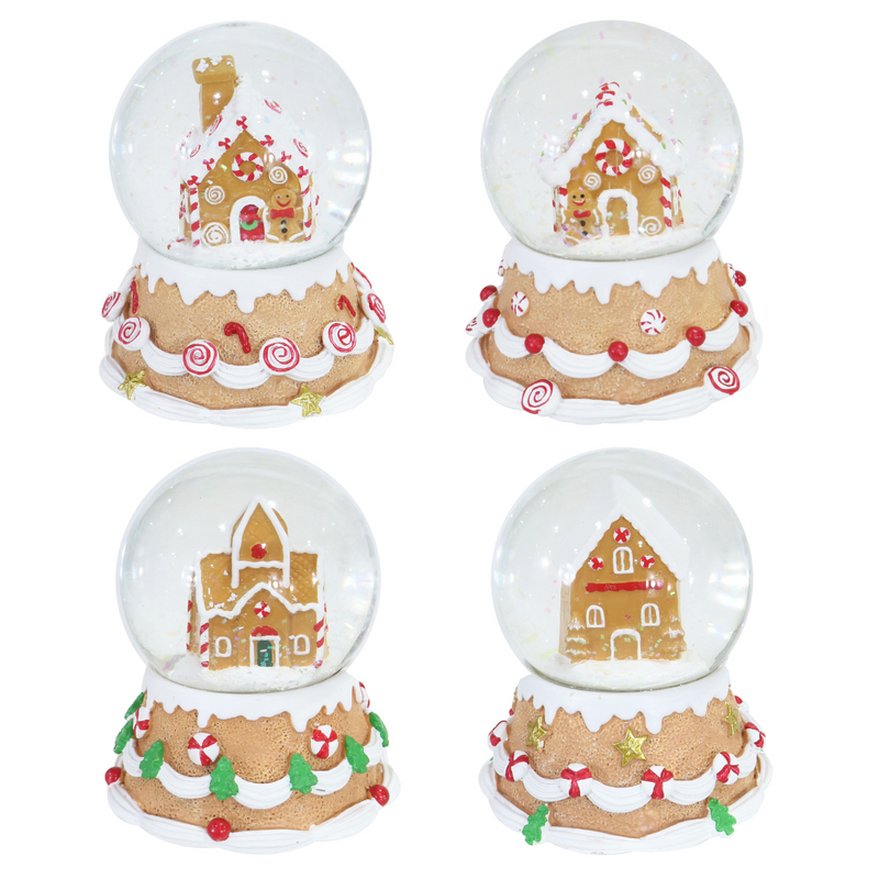 Ronis Gingerbread House Waterball 65mm Assorted