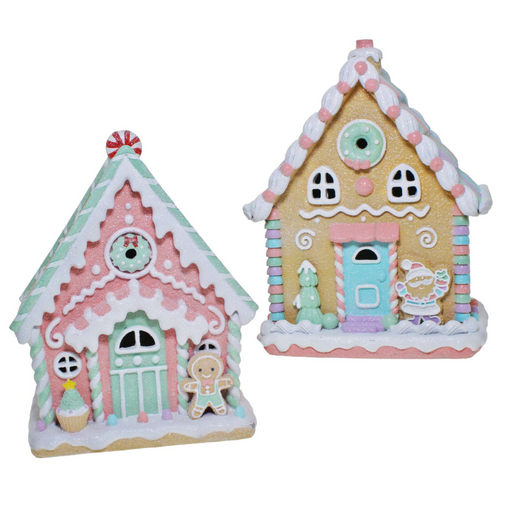 Ronis Gingerbread Houses LED 25cm 2 Asstd
