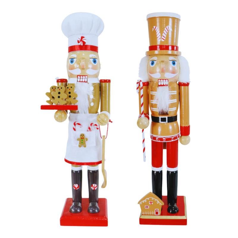 Ronis Gingerbread Nutcracker 38cm Assorted