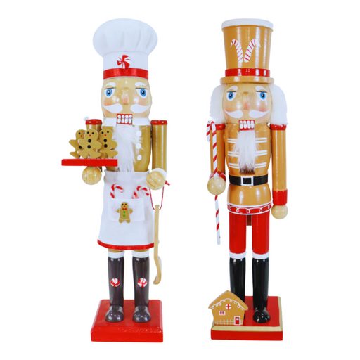 Ronis Gingerbread Nutcracker 38cm Assorted