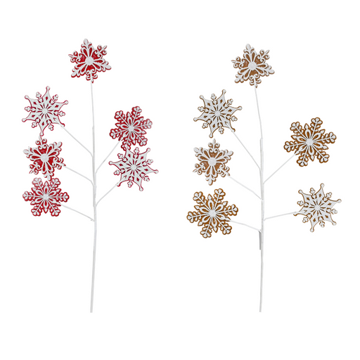 Ronis Gingerbread Snowflake Spray Assorted