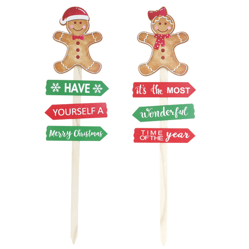 Ronis Gingerbread Yard Stake MDF 75cm Assorted