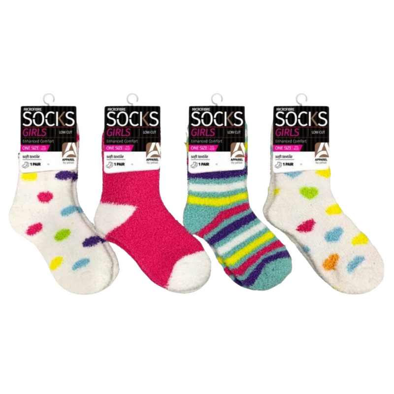 Girls Microfiber Socks Brights 1 1Pair