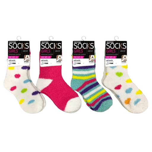 Girls Microfiber Socks Brights 1 1Pair