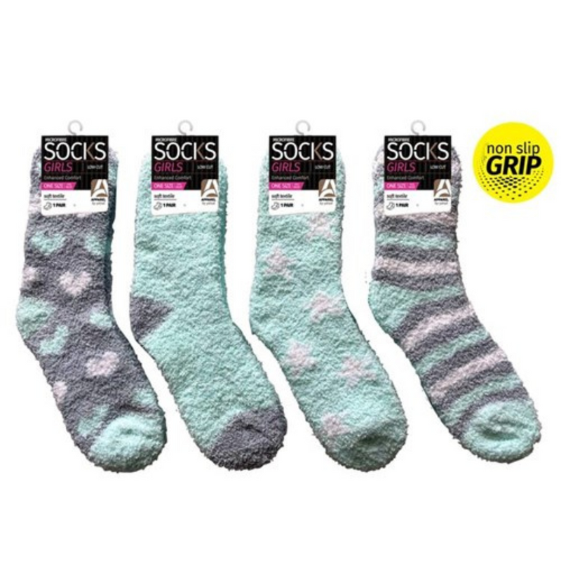Girls Microfiber Socks Pastel Assorted