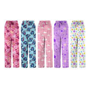 Girls PJ lounge pants with pockets in assorted Style 4 designs for cosy home comfort. – thumbnail