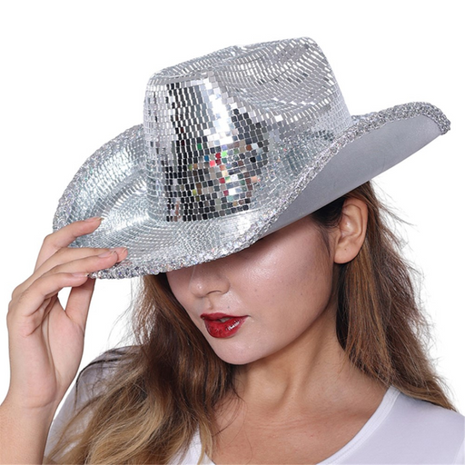 Ronis Glass Disco Cowboy Hat