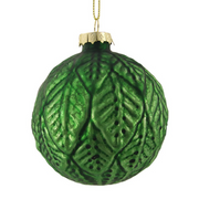 Ronis Glass Baubles Antique Emerald Finish 8cm Assorted