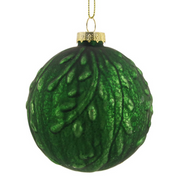 Ronis Glass Baubles Antique Emerald Finish 8cm Assorted
