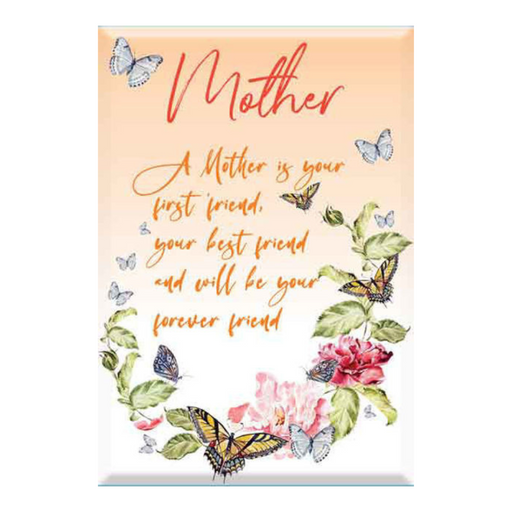 Glass Plaque Mother 13x9cm sentimental keepsake gift for Mother’s Day