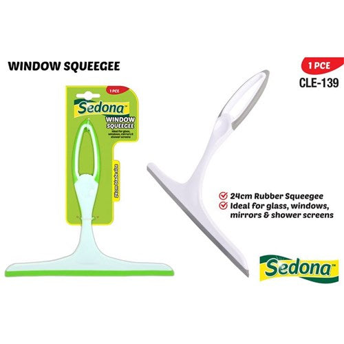Glass Squeegee 24cm – streak-free cleaning tool for windows, mirrors, and shower screens
